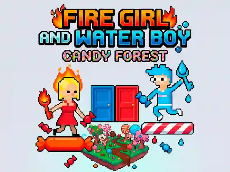 Hra Fire Girl and Water Boy Candy Forest