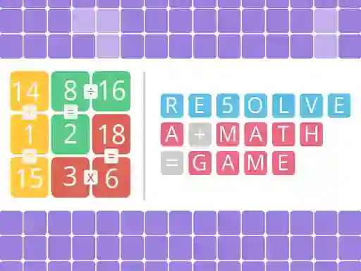 Hra Resolve a math game