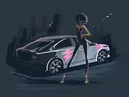 Hra Old and New Cars Coloring