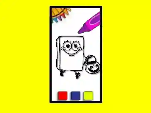 Hra SpobgeBob Halloween Coloring Book