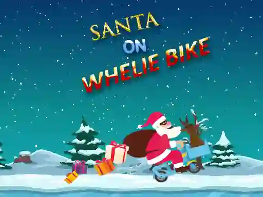 Hra Santa On Wheelie Bike