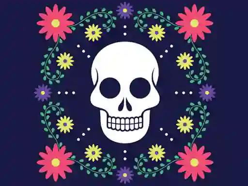 Hra Colorful Skull Jigsaw