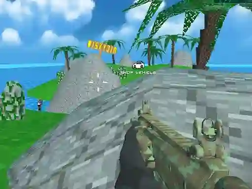 Hra Blocky Combat SWAT Desert Storm Zombie