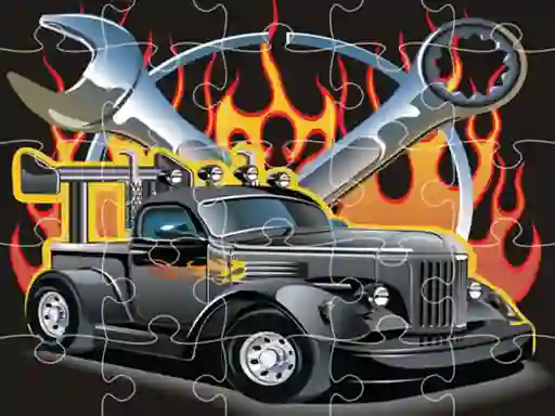 Hra Hot Rod Jigsaw