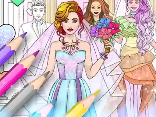 Hra Wedding Coloring Dress Up