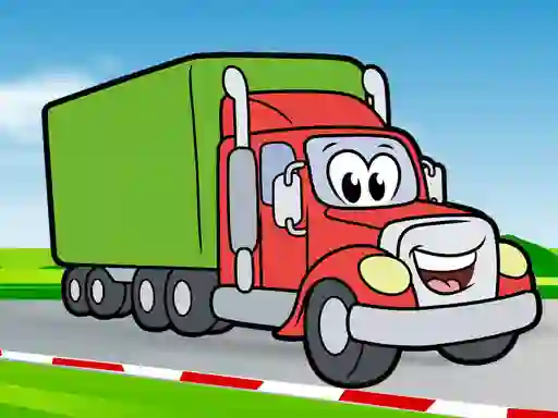 Hra Happy Trucks Coloring