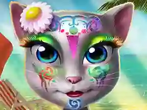 Hra Kitty Beach Makeup