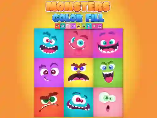 Hra Monsters Color Fill