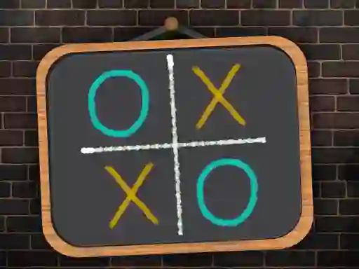 Hra Tic Tac Toe blackboard