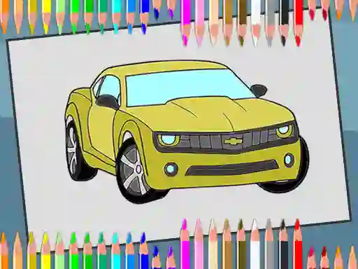 Hra American Cars Coloring Book