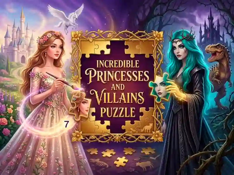 Hra Incredible Princesses and Villains Puzzle