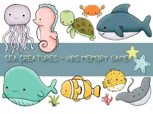 Hra Kids Memory Sea Creatures