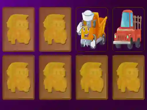 Hra Cartoon Trucks Memory