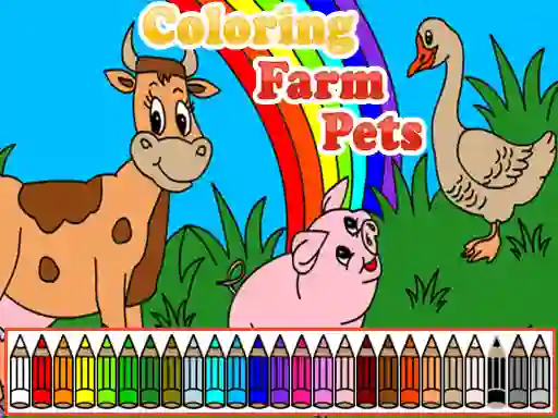 Hra Coloring Farm Pets