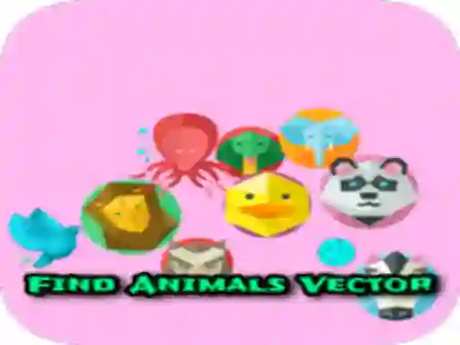 Hra Find Animals Vector