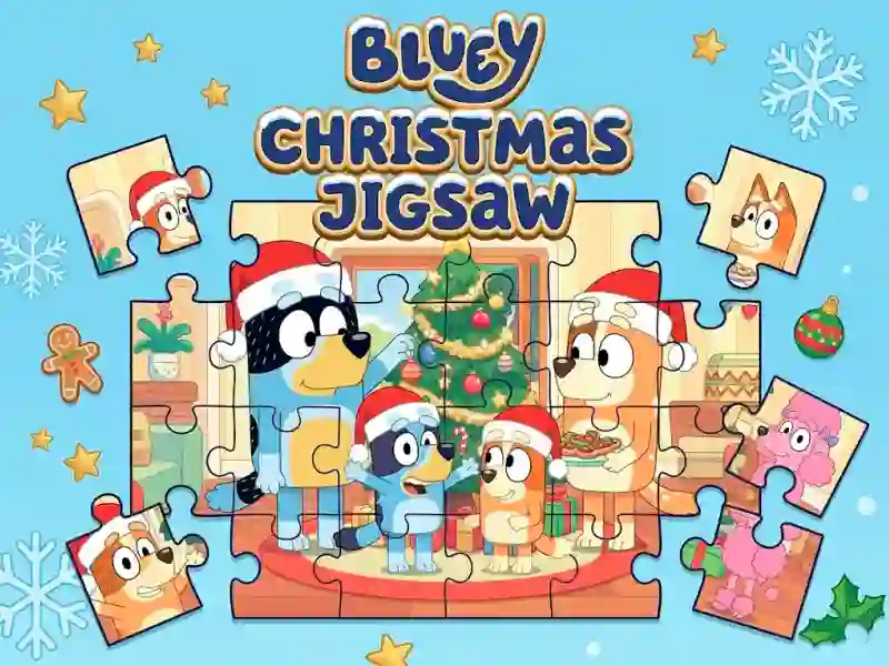 Hra Bluey Christmas Jigsaw