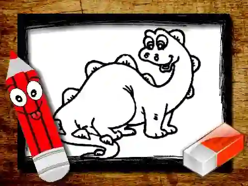 Hra Back To School: Dinosaur Coloring Book