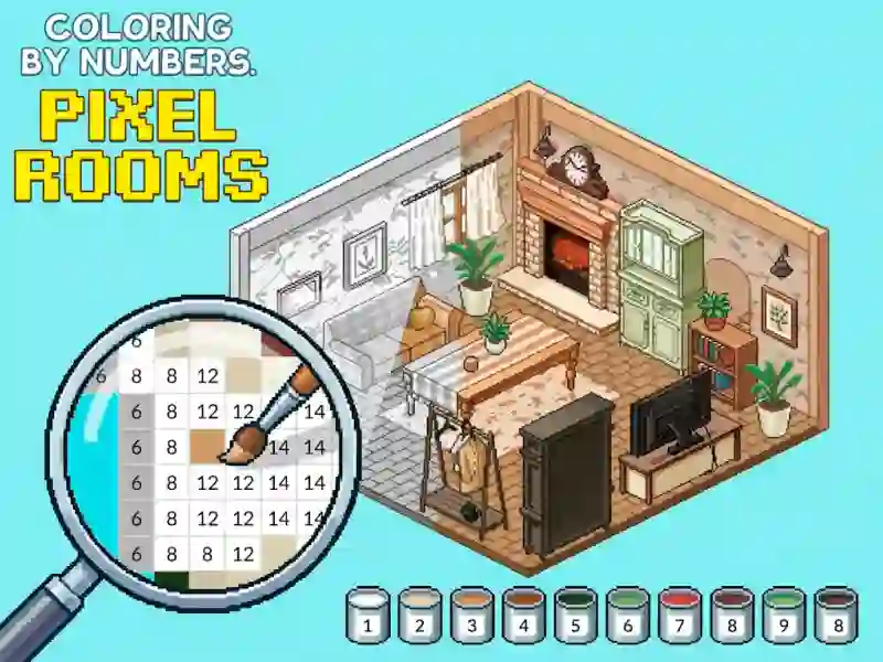 Hra Coloring by Numbers Pixel Rooms