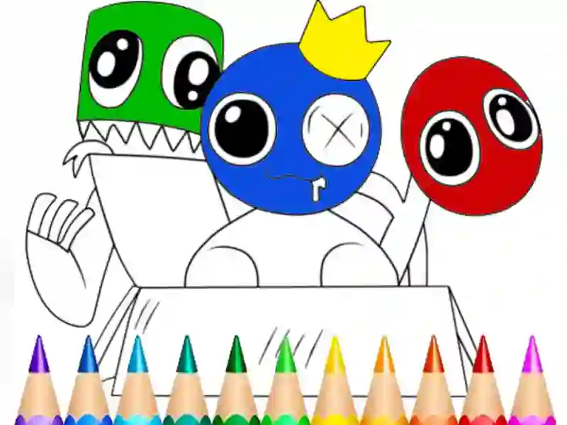 Hra Rainbow Friends Coloring Book
