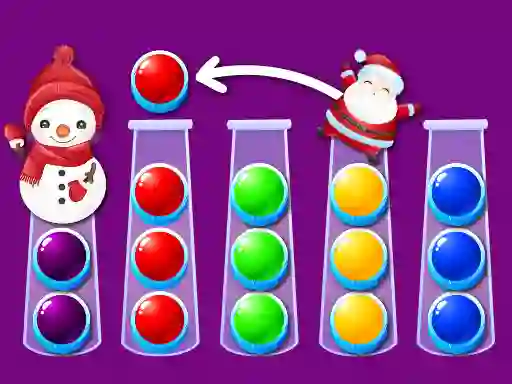 Hra Ball Sort Xmas
