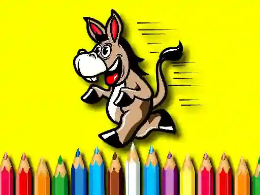Hra Back To School Coloring Book Donkey