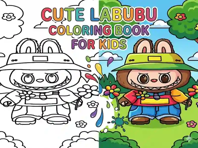 Hra Cute Labubu Coloring Book for Kids