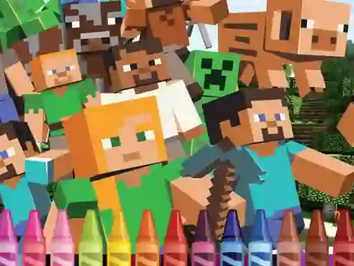 Hra 4GameGround Minecraft Coloring