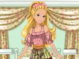 Hra Barbie's Patchwork Peasant Dress