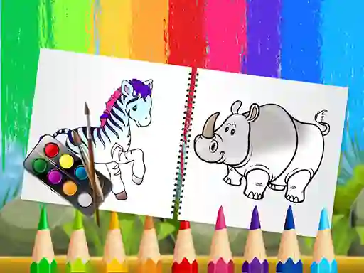 Hra Funny Animals Coloring Book