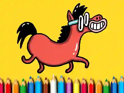 Hra Back To School: Pony Coloring Book