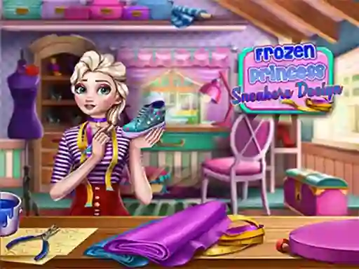 Hra Frozen Princess Sneakers Design