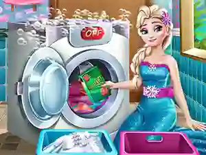 Hra Ice Queen Laundry Day