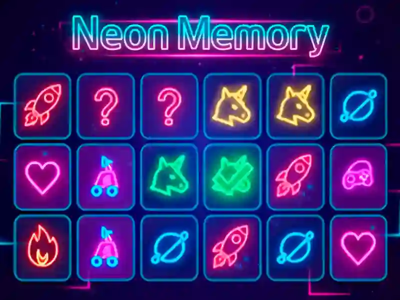 Hra Neon Memory