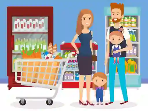 Hra Happy Shopping Jigsaw