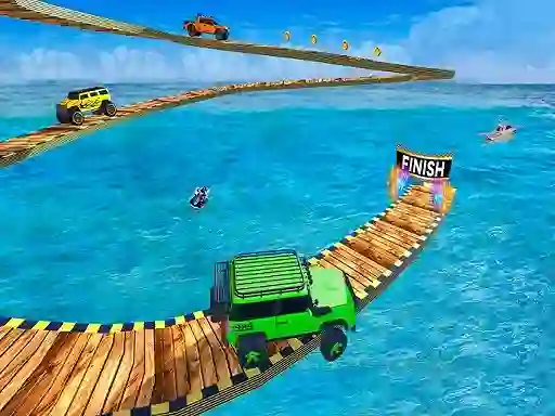 Hra Impossible Tracks Jeep Stunts Driving