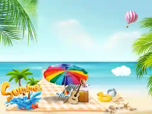 Hra Summer Beach Slide