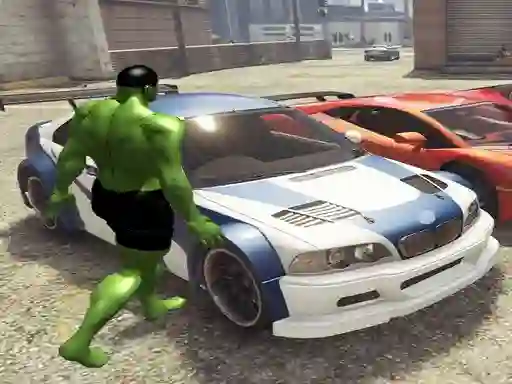 Hra Chained Car vs Hulk