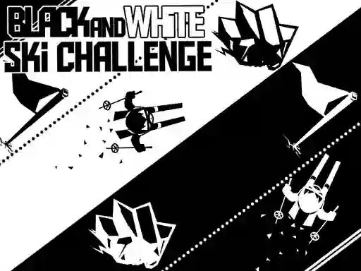 Hra Black and White Ski Challenge