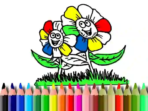Hra Back to School: Flowers Coloring