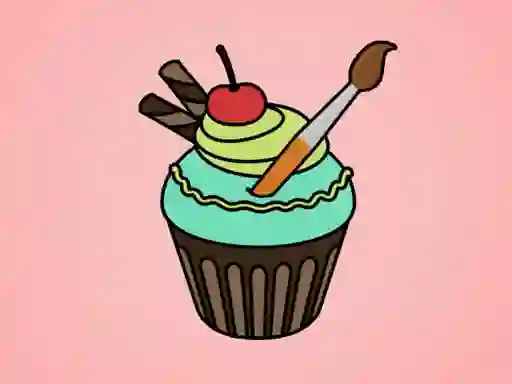 Hra Yummy Cupcake Coloring