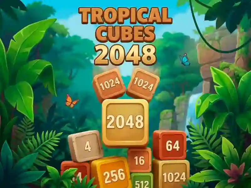 Hra Tropical Cubes 2048