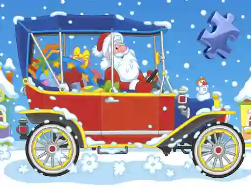 Hra Christmas Cars Jigsaw