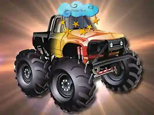 Hra Cartoon Trucks Hidden Stars