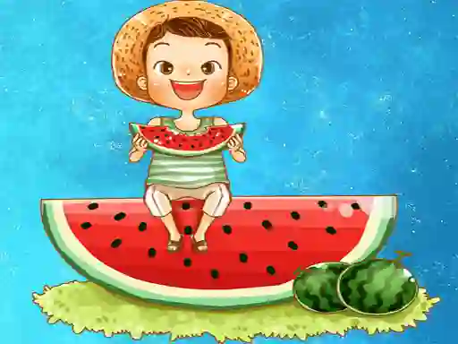 Hra Watermelon and Drinks Puzzle
