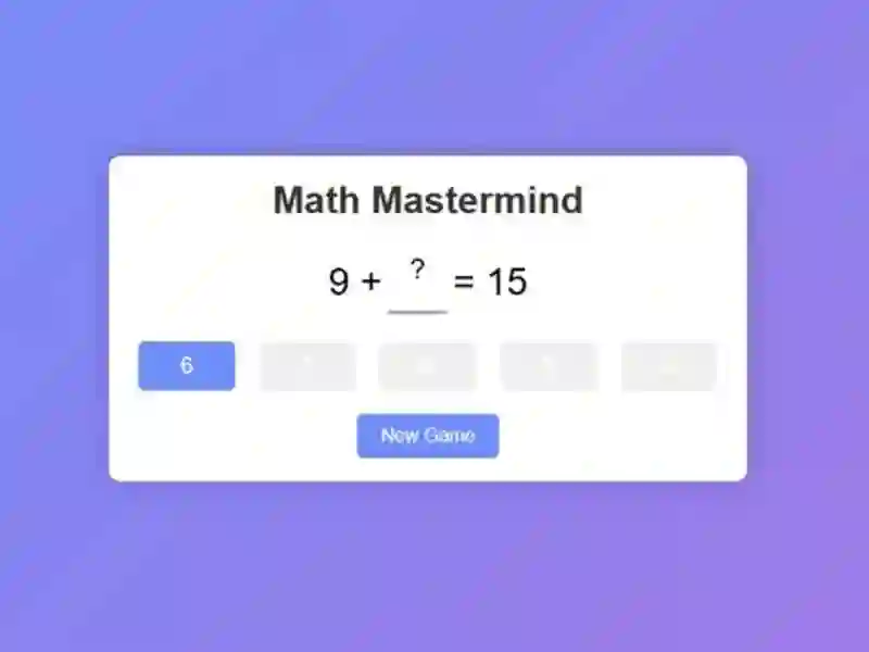 Hra Math Mastermind