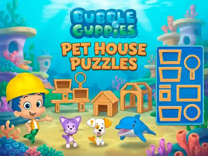 Hra Bubble Guppies Pet House Puzzles