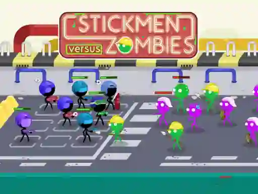 Hra Stickmen Versus Zombies