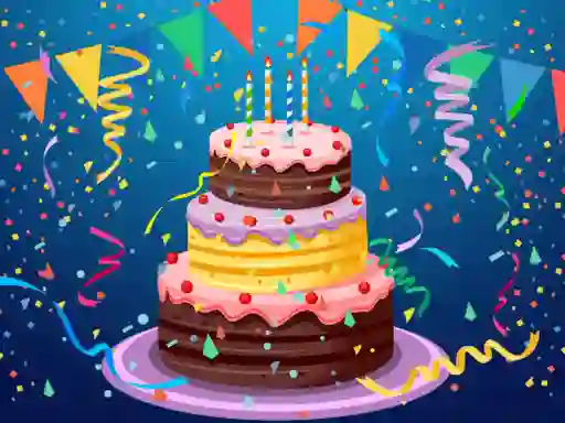 Hra Birthday cake puzzle