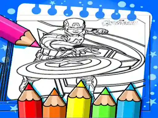 Hra Captain America Coloring Book