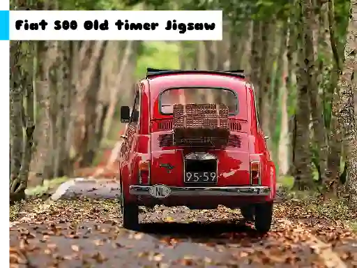 Hra Fiat 500 Old Timer Jigsaw